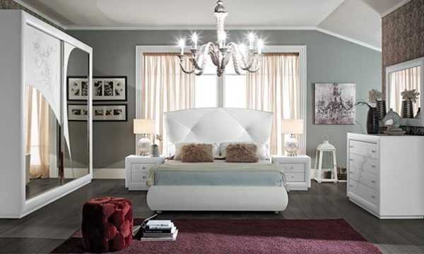 Камила Camilla - белая итальянская спальня, TUTTOMOBILI