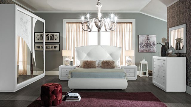 Камила Camilla - белая итальянская спальня, TUTTOMOBILI
