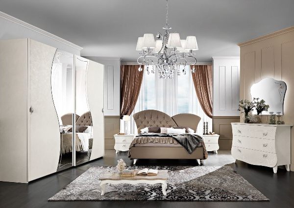 Белая итальянская спальня Аврора