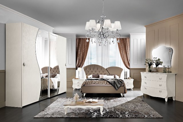 Белая итальянская спальня Аврора Белая итальянская спальня Аврора