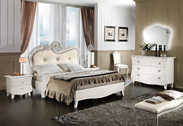 Белая итальянская спальня Аврора