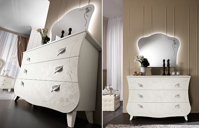 Белая итальянская спальня Аврора Белая итальянская спальня Аврора