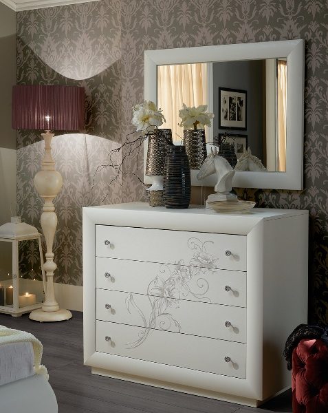 Камила Camilla - белая итальянская спальня, TUTTOMOBILI