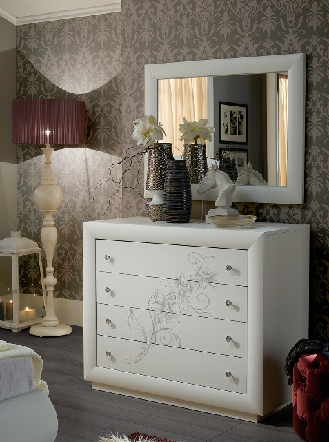 Камила Camilla - белая итальянская спальня, TUTTOMOBILI