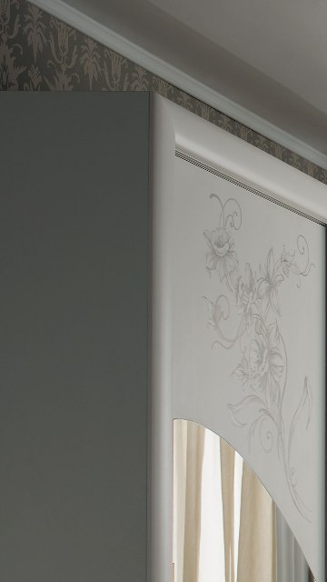 Камила Camilla - белая итальянская спальня, TUTTOMOBILI