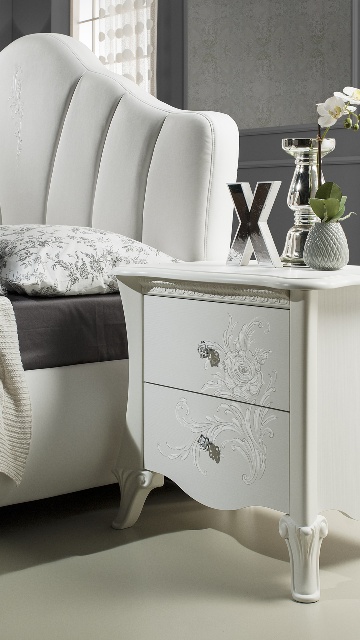 Дорис-белая спальня в стиле современная классика Дорис-белая спальня в стиле современная классика