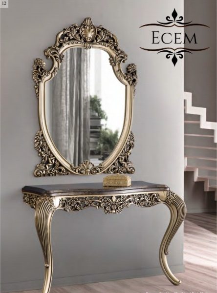 Декоративная консоль с зеркалом Есем