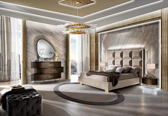 Бежевая итальянская спальня INCAVTO, MOBILIUPIU