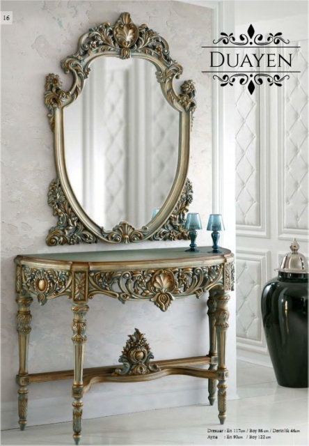 Диана консольный столик с зеркалом