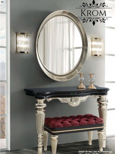 Консоль в стиле АРТ-Деко Хром