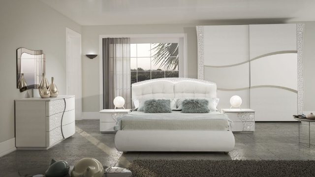 Белая итальянская спальня Маргарита, TUTTOMOBILI Белая итальянская спальня Маргарита, TUTTOMOBILI