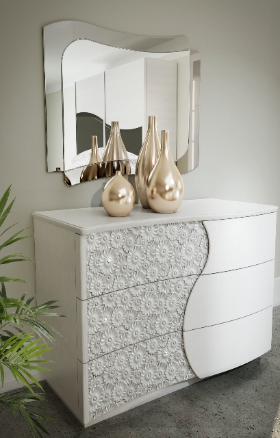 Белая итальянская спальня Маргарита, TUTTOMOBILI Белая итальянская спальня Маргарита, TUTTOMOBILI