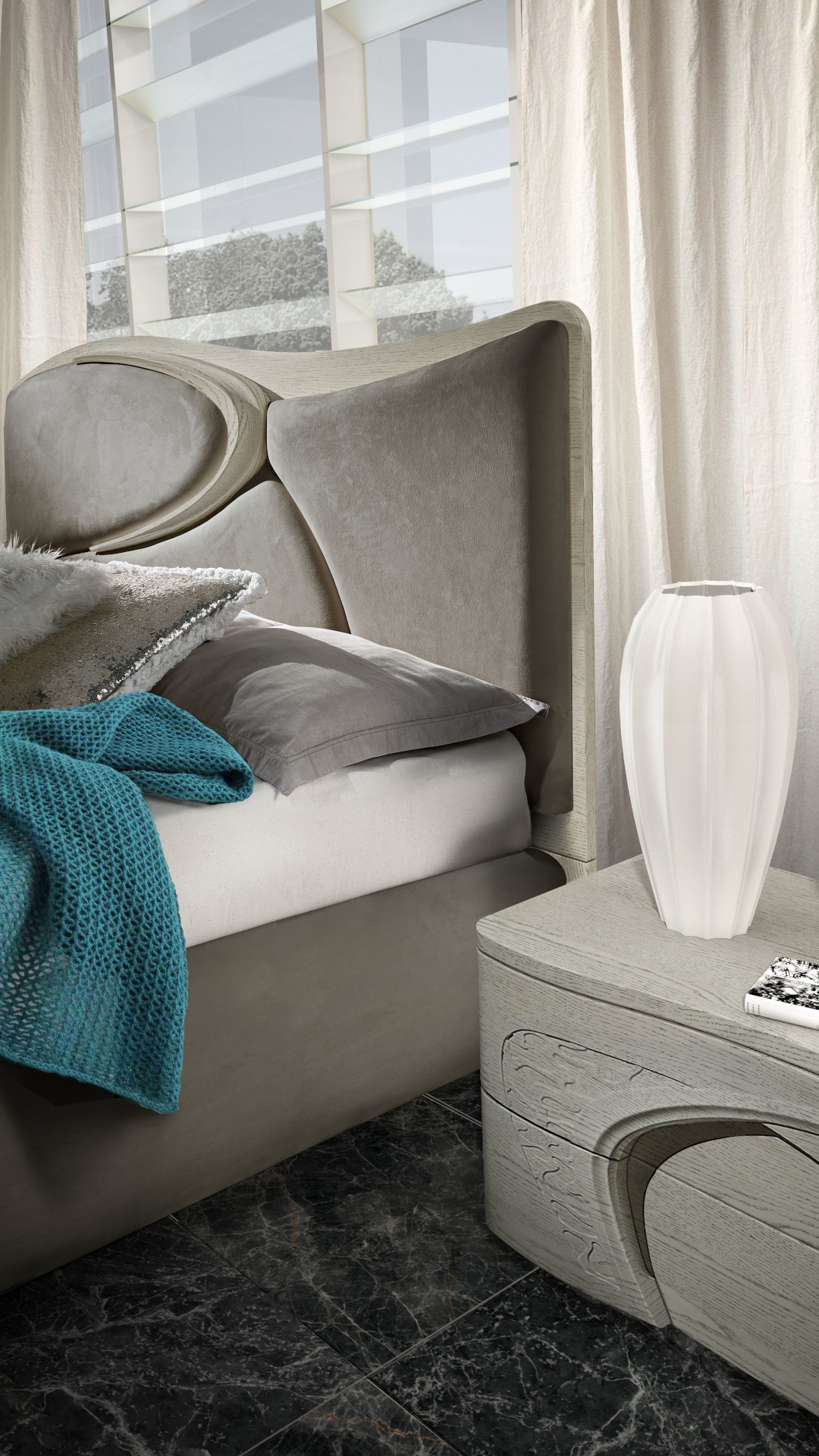 Мелодия серая (Melody Grigia) итальянская спальня