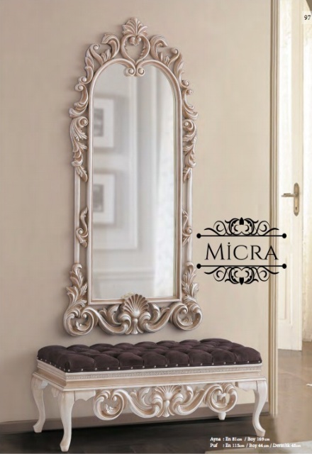 Зеркало и пуф Микра