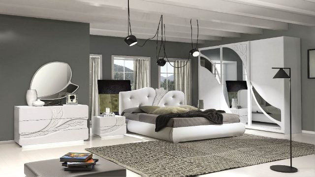 Белая итальянская спальня Ирис, TUTTOMOBILI Белая итальянская спальня Ирис, TUTTOMOBILI