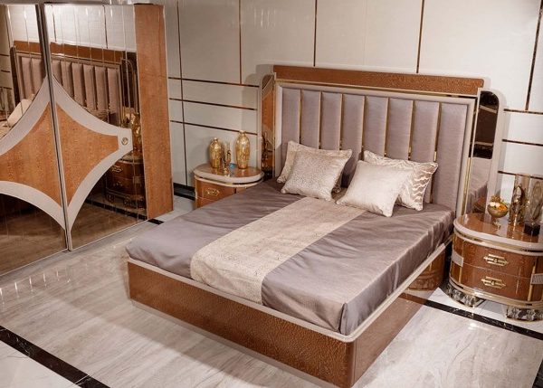 Коричневая спальня Мессина в стиле модерн