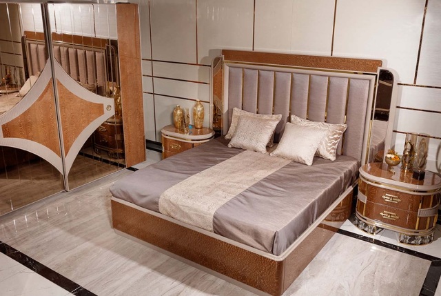 Коричневая спальня Мессина в стиле модерн Коричневая спальня Мессина в стиле модерн