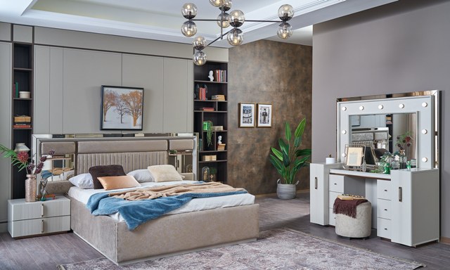 Крем - мягкая кровать с подъемным механизмом