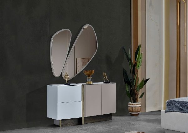 Современный комод с зеркалом Дафна