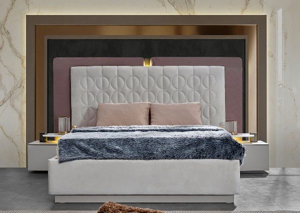 Мягкая кровать с подъемным механизмом Дафна