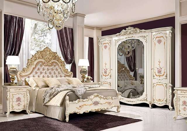 Классическая белая спальня Афина