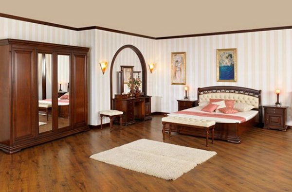 Румынская спальня Элеганс, темный орех