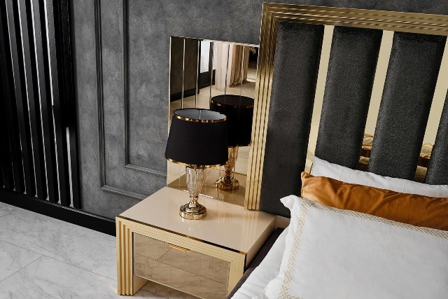 Золотая мебель для спальни Мидас, NEW