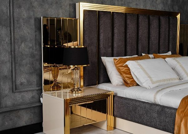 Золотая мебель для спальни Мидас, NEW