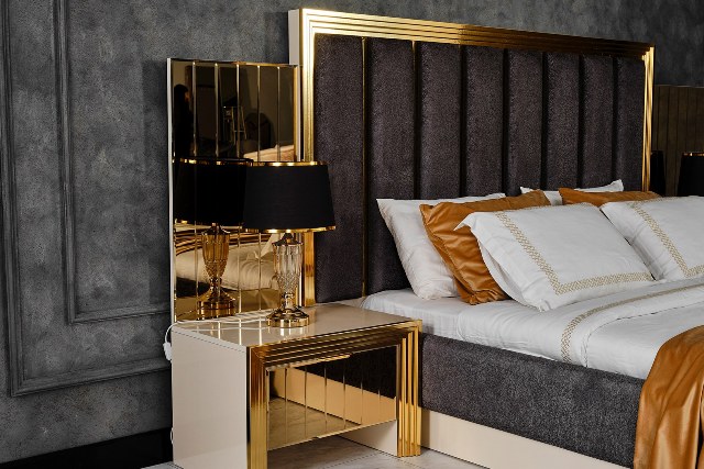 Золотая мебель для спальни Мидас, NEW