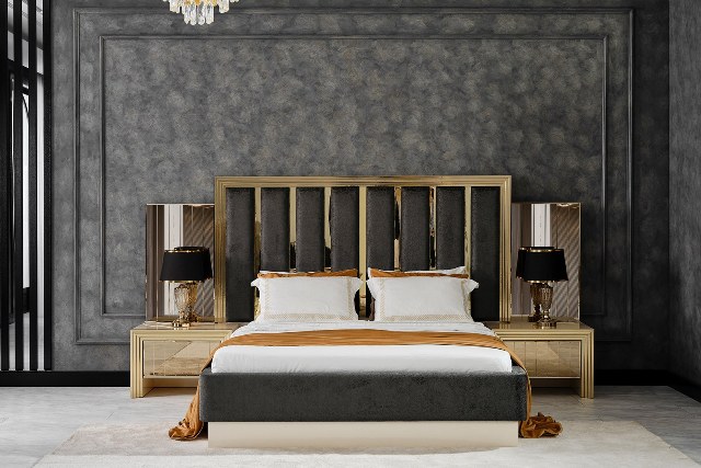Золотая мебель для спальни Мидас, NEW