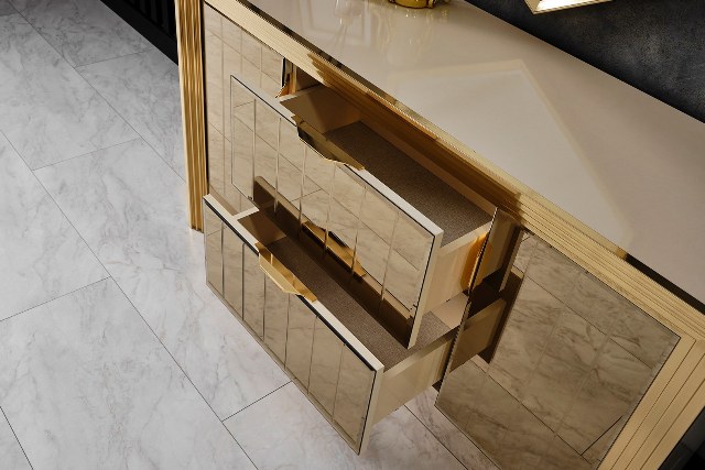 Золотая мебель для спальни Мидас, NEW