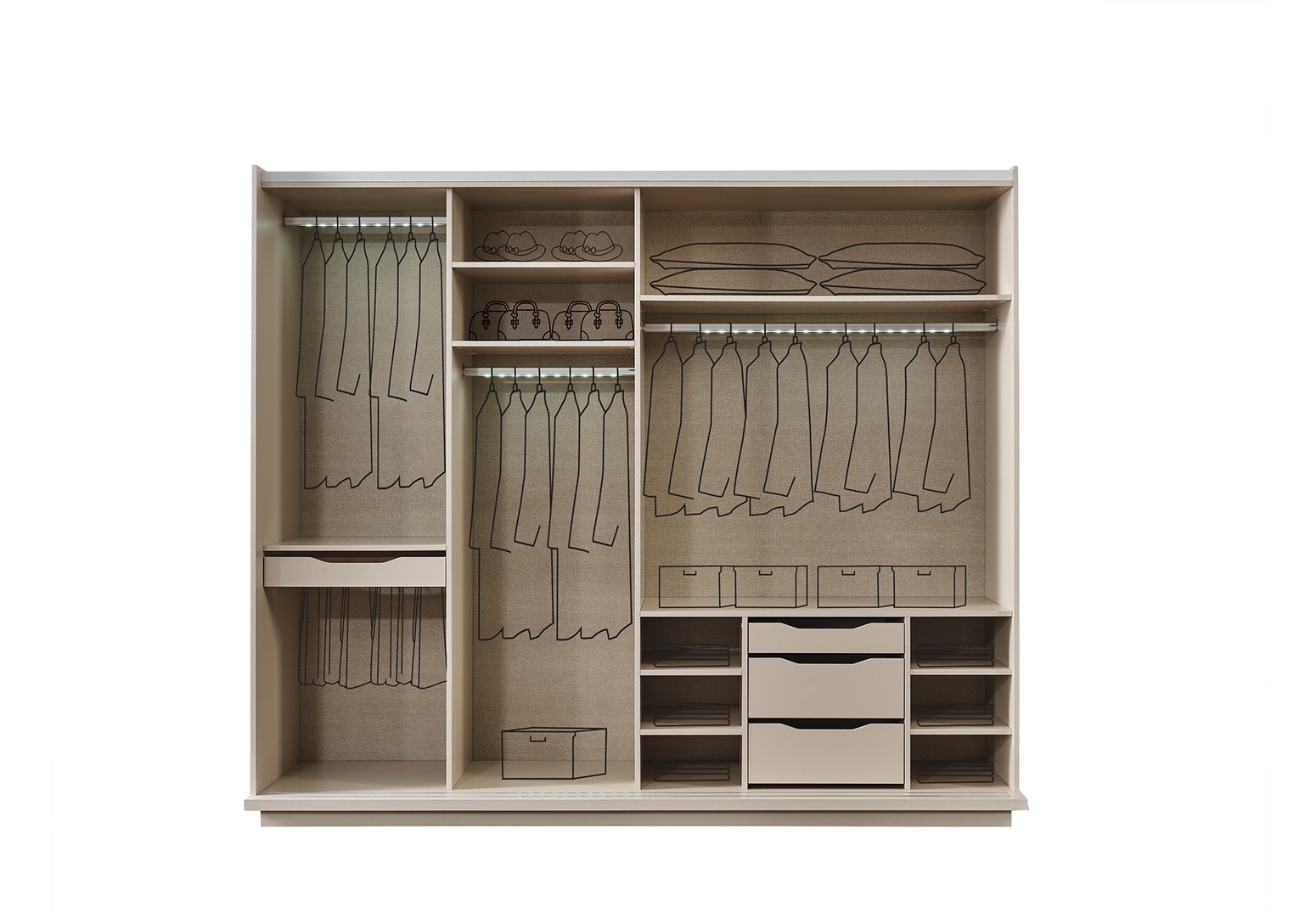 Светлая мебель для спальни Бугатти, NEW