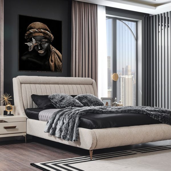 Белая мягкая кровать Бугатти NEW