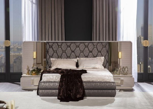 Мягкая турецкая кровать Альмира, New