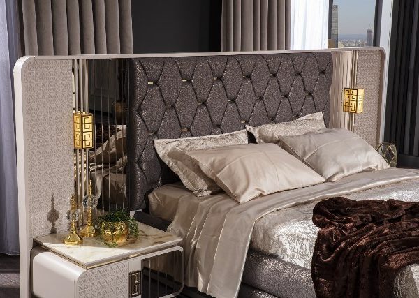 Мягкая турецкая кровать Альмира, New