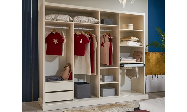 Зеркальный большой шкаф Диамант, ИДОЛ