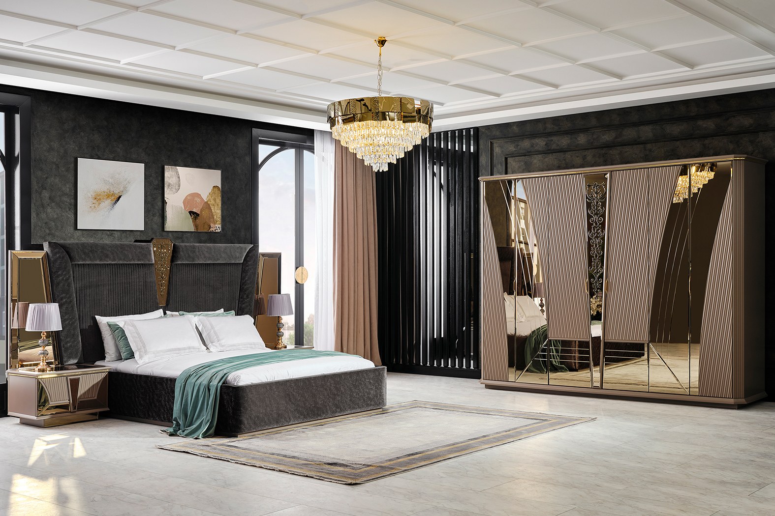 Золотая спальня Олимп,NEW