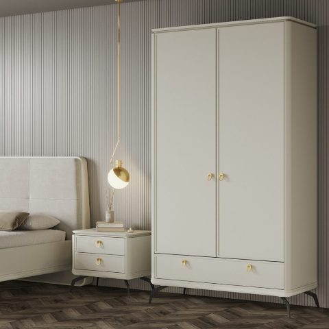 Двухдверный деревянный шкаф Рея