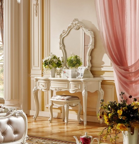 Белый туалетный столик Венеция