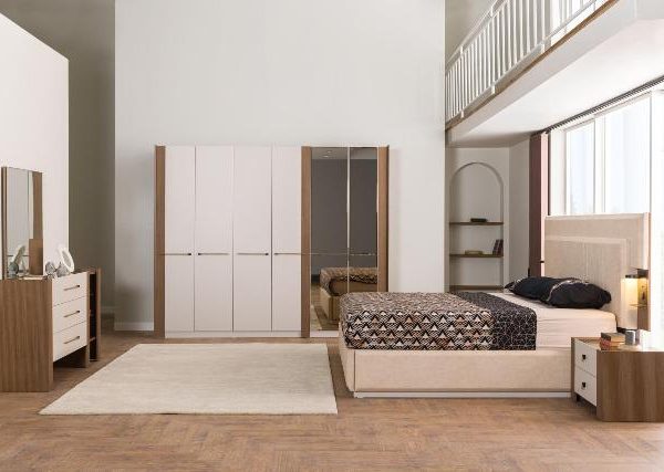 Бежевая мебель для спальни Аура, CEL