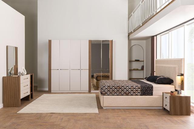 Бежевая мебель для спальни Аура, CEL