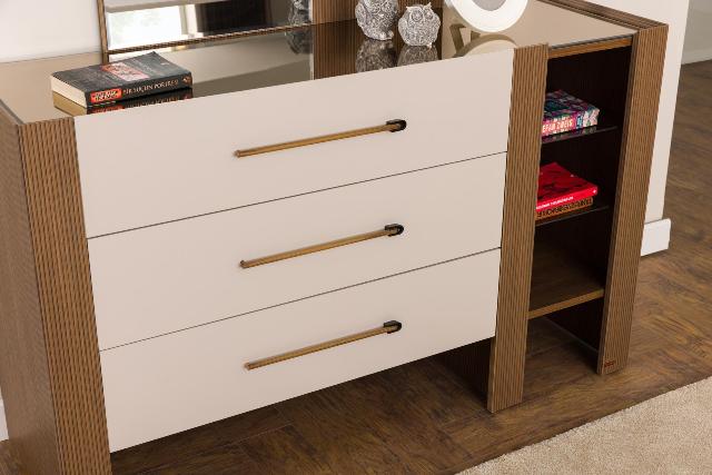 Бежевая мебель для спальни Аура, CEL