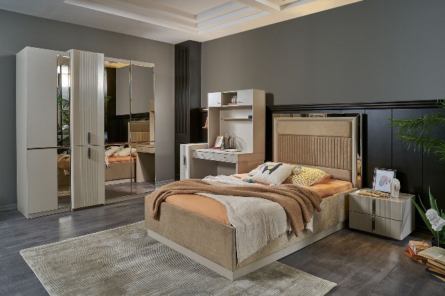 Бежевая мебель в подростковую Крем, Идол