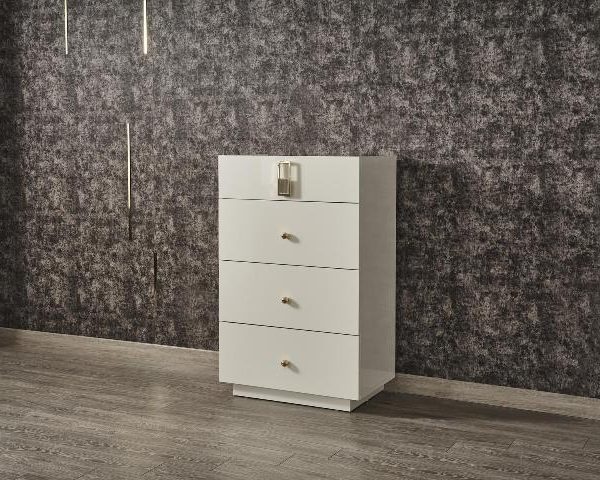 Белый бельевой комод Дуру, ONS