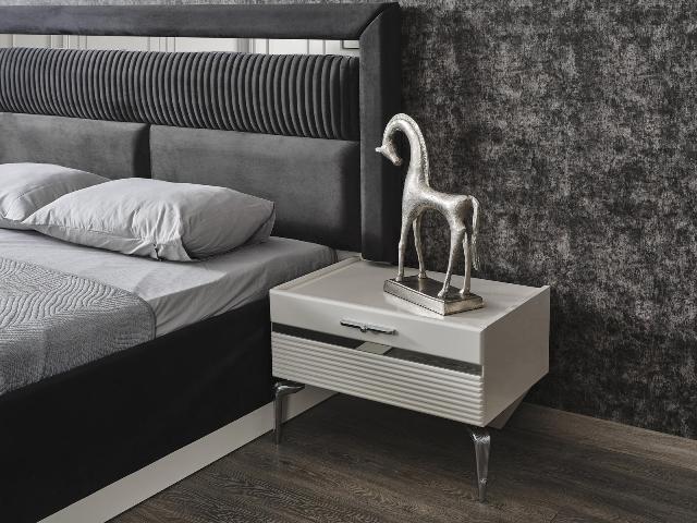 Белая спальня в стиле модерн Лена, ONS Белая спальня в стиле модерн Лена, ONS