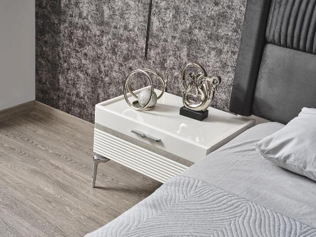 Белая спальня в стиле модерн Лена, ONS Белая спальня в стиле модерн Лена, ONS