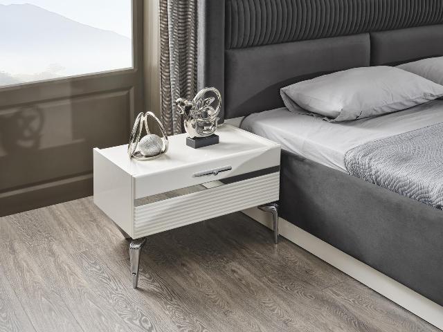 Белая спальня в стиле модерн Лена, ONS Белая спальня в стиле модерн Лена, ONS