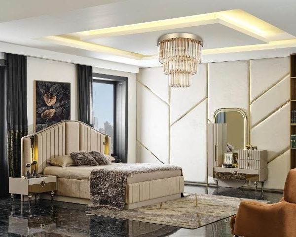 Бежевая спальня Гера в стиле АРТ-Деко, ONS