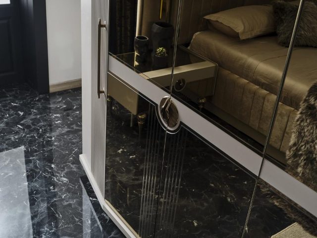 Бежевая спальня Гера в стиле АРТ-Деко, ONS