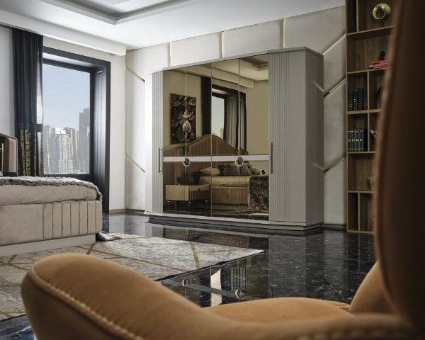 Бежевая спальня Гера в стиле АРТ-Деко, ONS